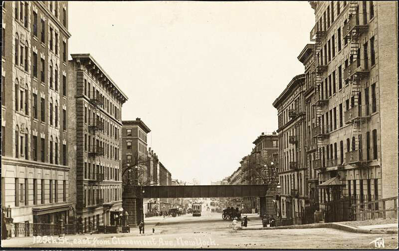 125th St., east from Claremont Ave, New York.