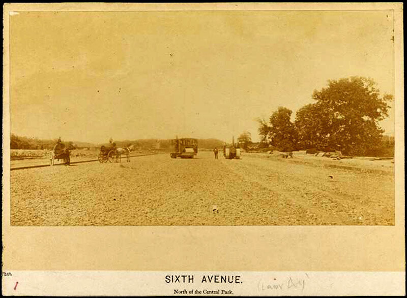 6th Avenue (now Lenox Avenue) north of Cental Park