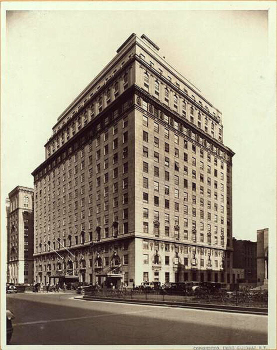 Hotel Ambassador, Park Avenue, east side, from 51st to 52nd Streets