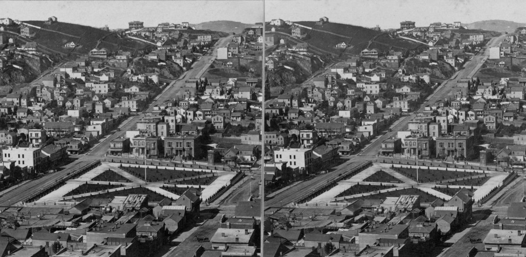 Telegraph Hill. Panorama of San Francisco, Washington Square