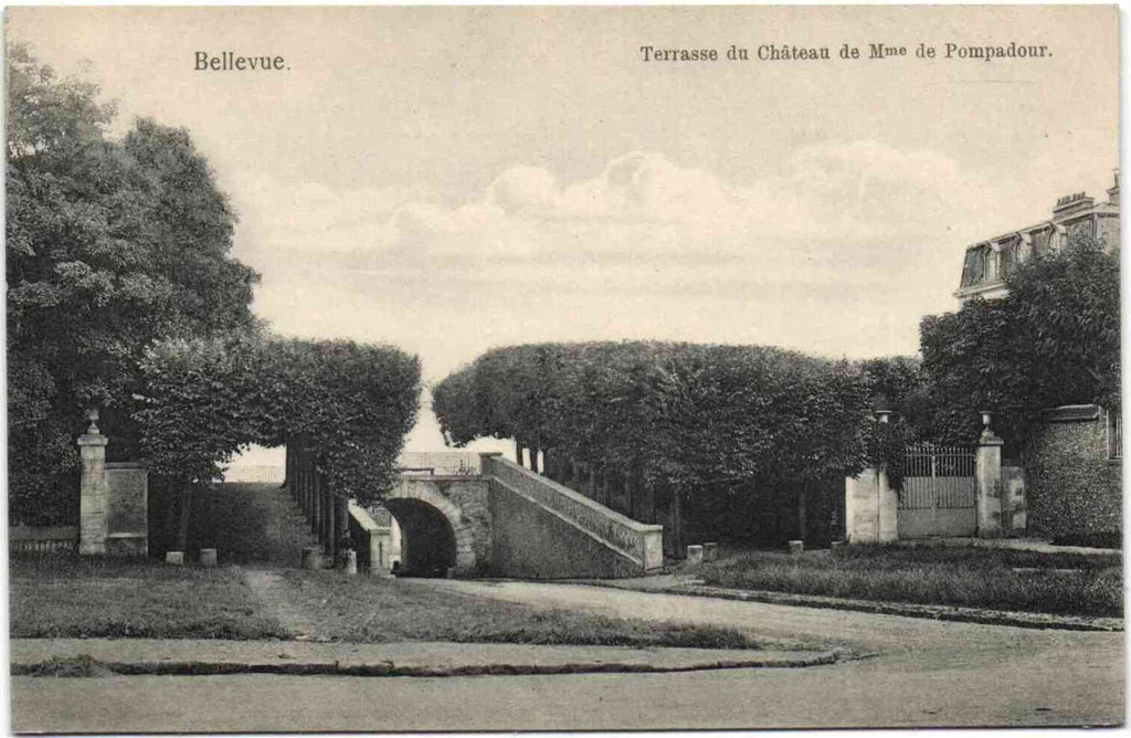 Bellevue. Terrasse du Château de M-me de Pompadour