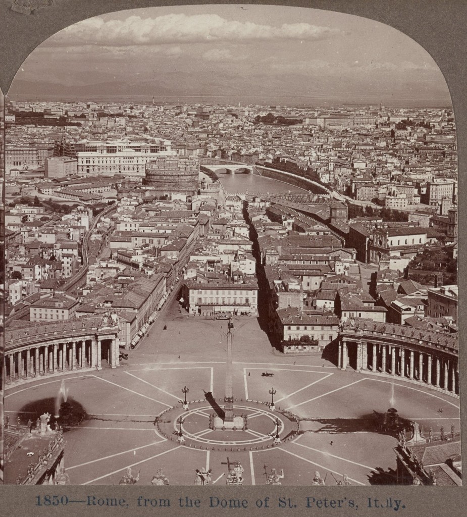 Panorama di Roma dalla cupola di San Pietro