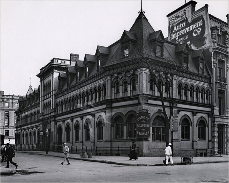 Dakota Stables, Broadway and 75th Street, 1909.