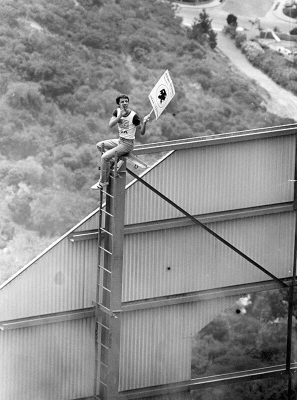 Actor climbed Hollywood Sign to make a point
