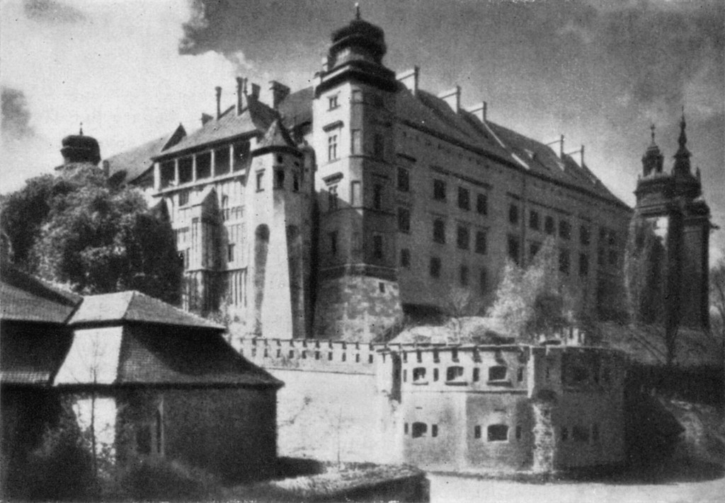 Zamek Królewski na Wawelu. Widok z północnego wschodu