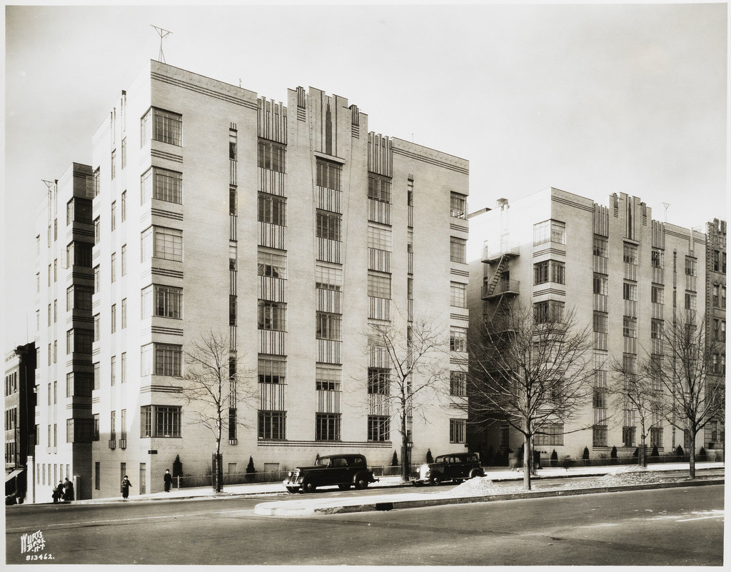 Grand Concourse and East 205th Street, northwest corner. Apartment building