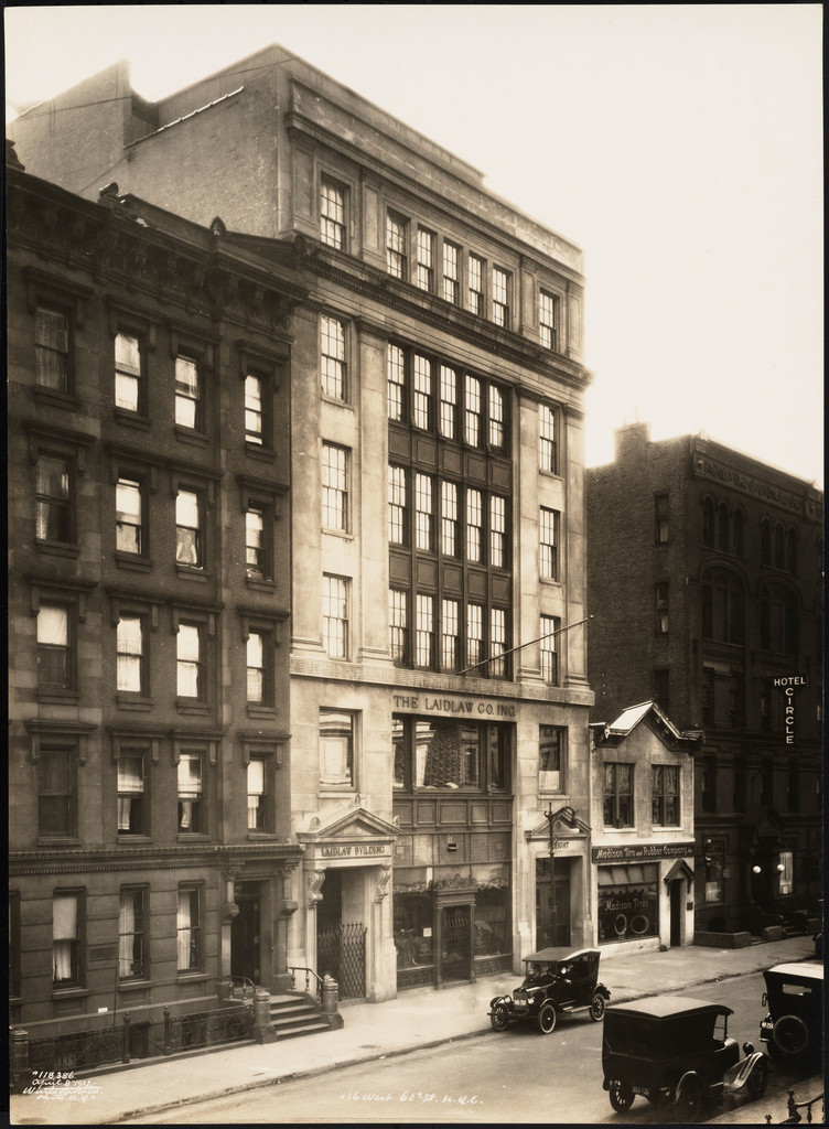 16 West 60 Street. The Laidlaw Company building