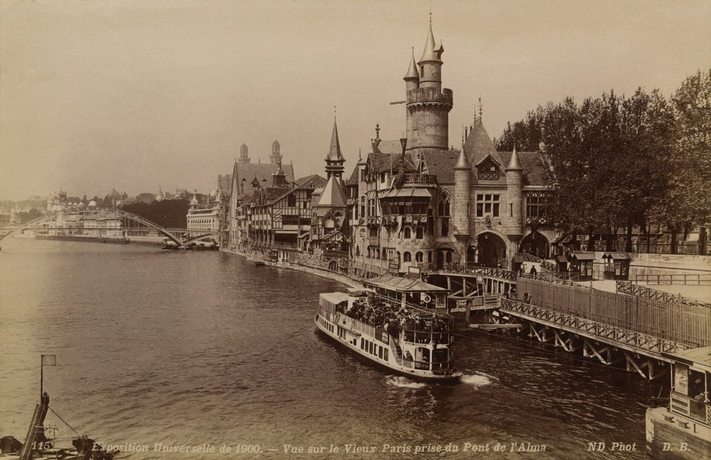 View on Seine from Pont de l'Alma