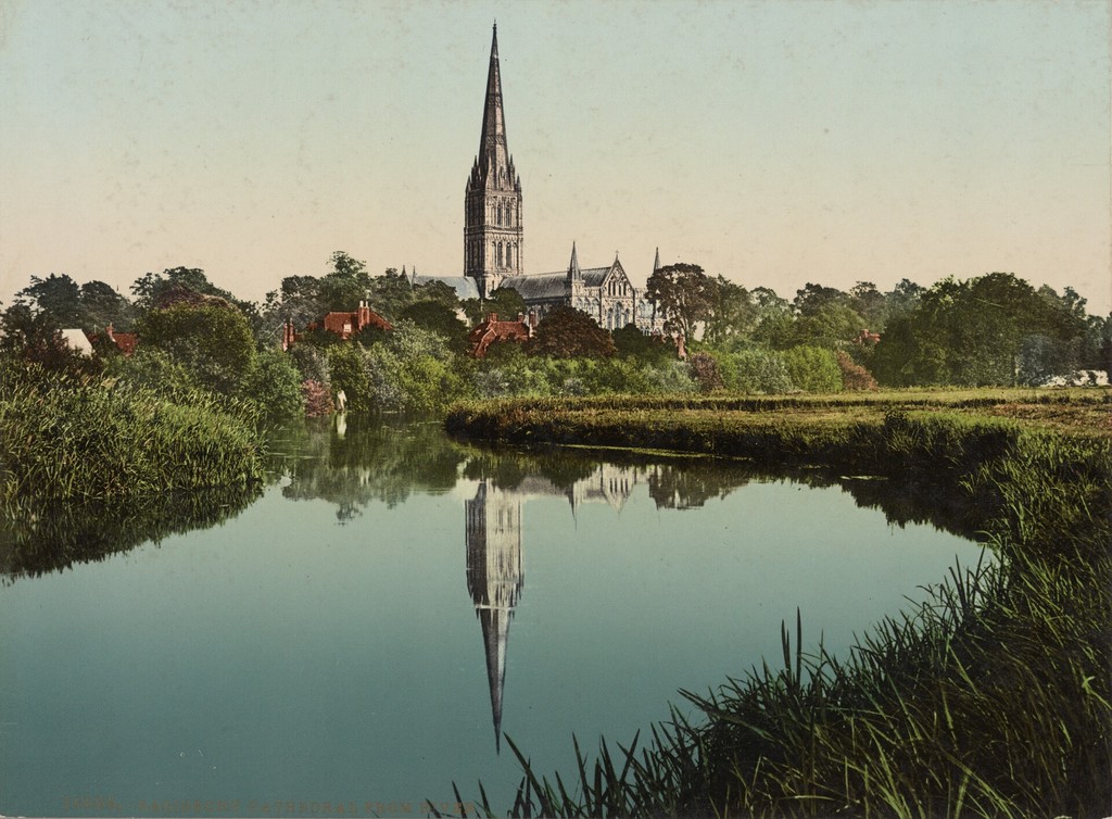 Salisbury Cathedral from river