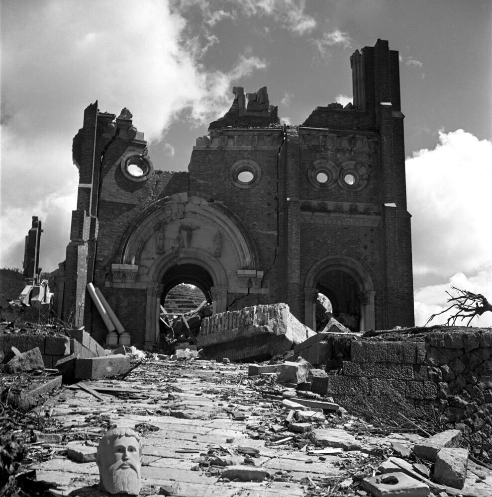 Nagasaki. Ruined Catholic Cathedral by Uraki