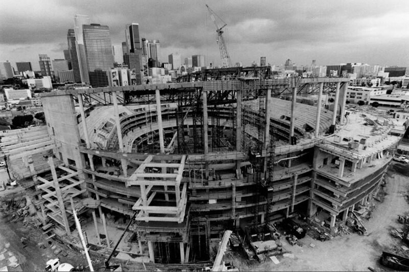 Construction of the new Staples Center