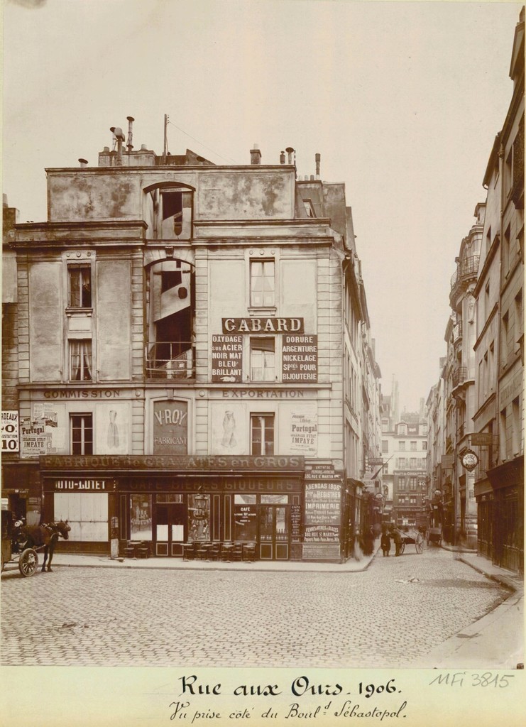 Rue aux Ours. Vu prise coté du Boulevard Sébastopol