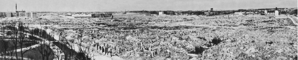 Getto warszawskie zniszczone przez Niemców