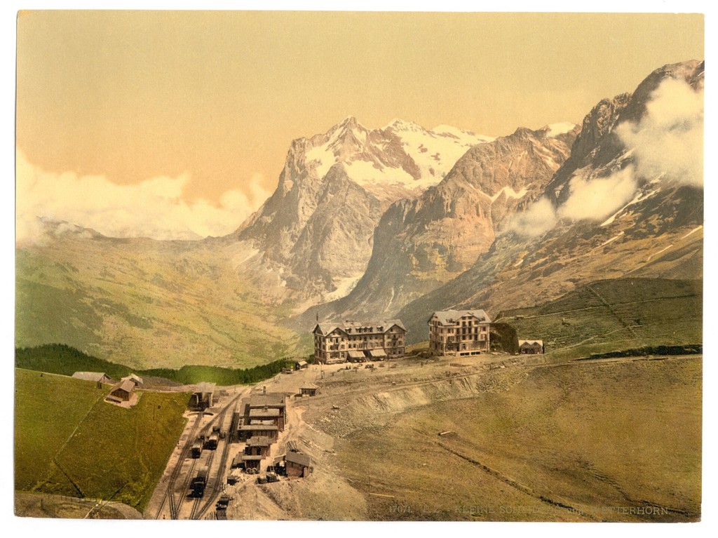 Scheidegg and Mount Wetterhorn. Bernese Oberland