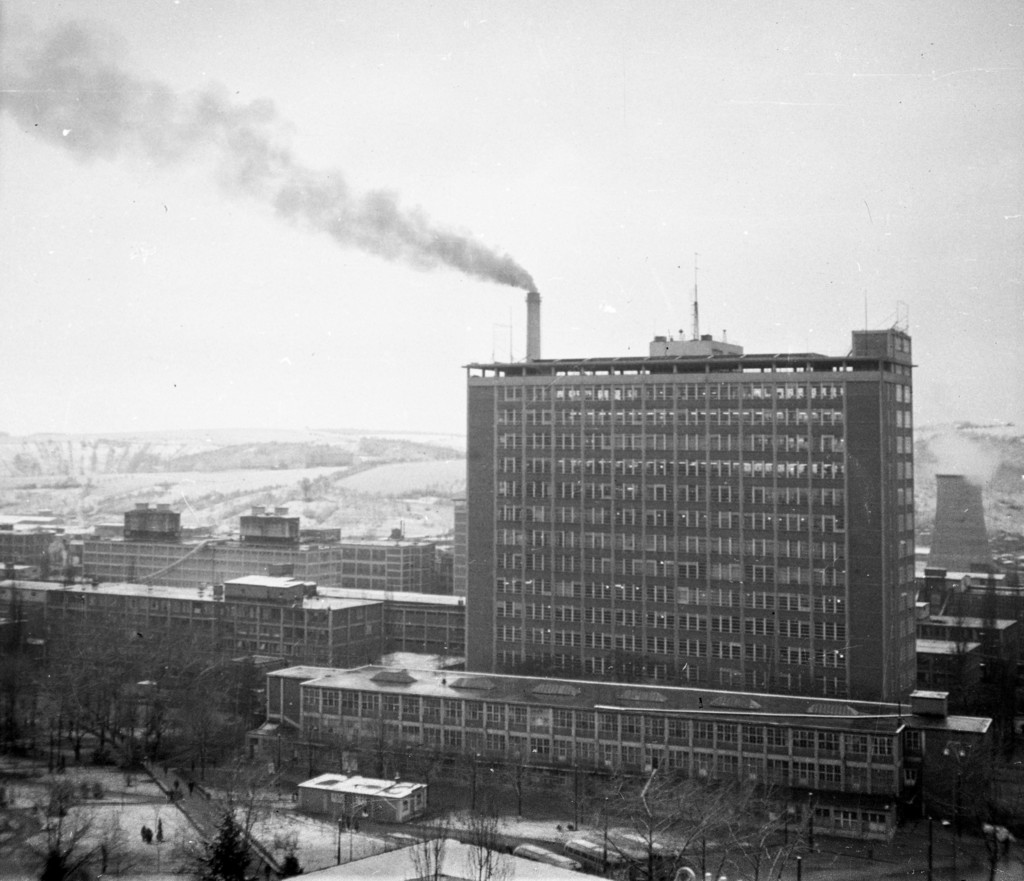 Budovy z továrny Baťa z moskevského hotelu