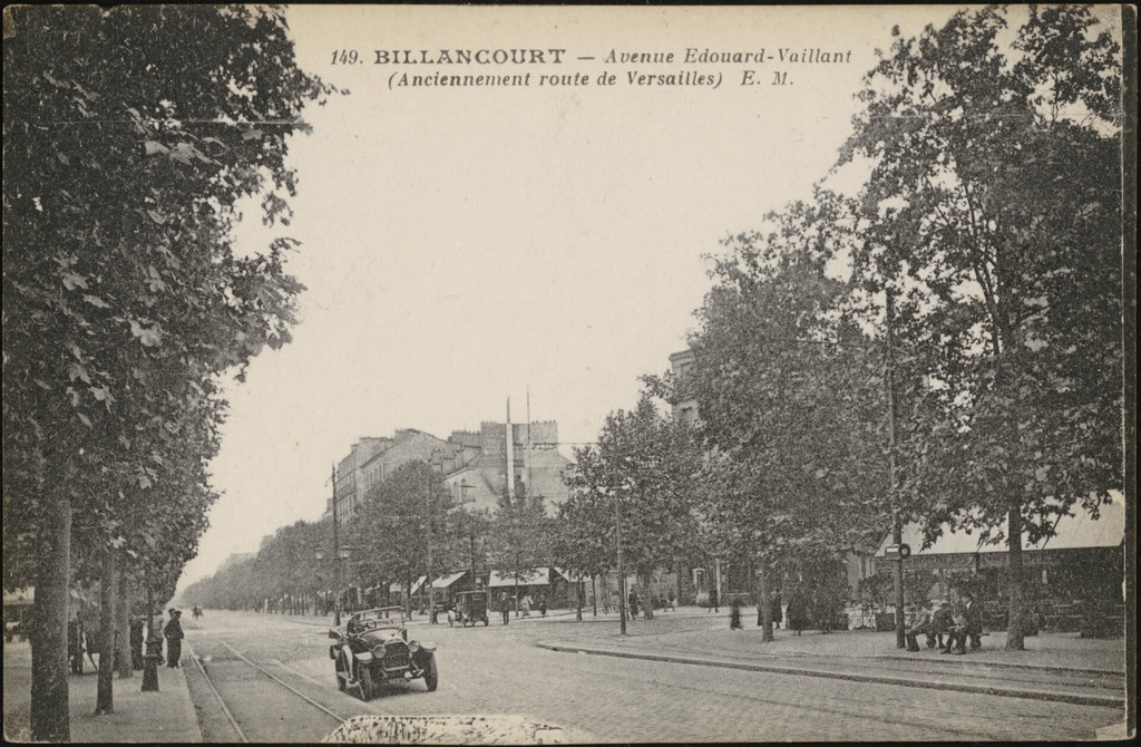 Avenue Edouard-Vaillant (Anciennement route de Versailles)