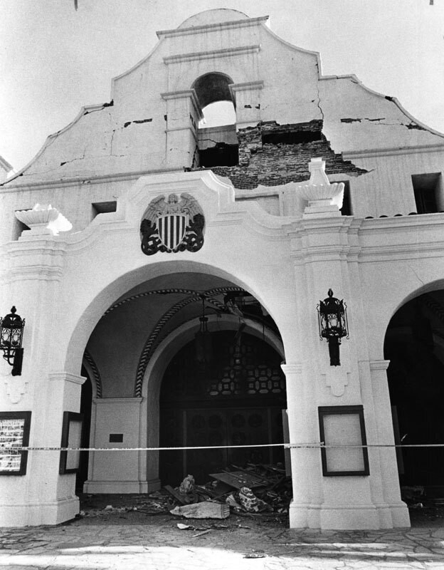 Bell tower damaged in quake
