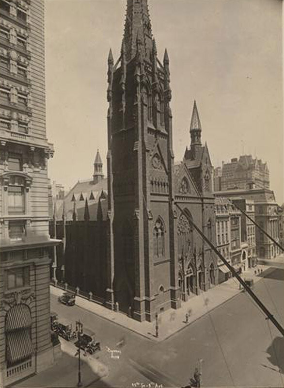 The Fifth Avenue Presbyterian Church on the west side of 5th Avenue at 55th Street