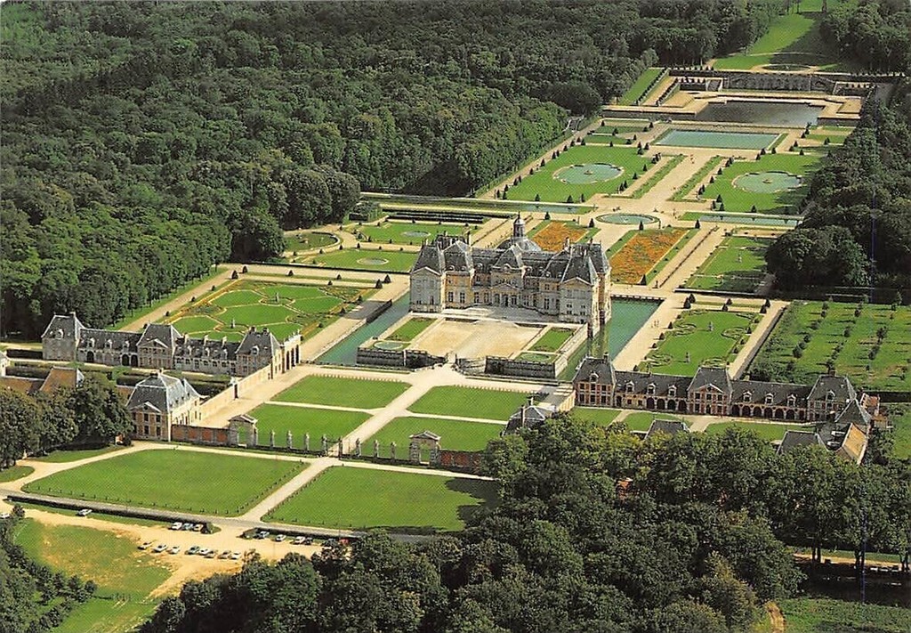 Château de Vaux-le-Vicomte, vue aérienne