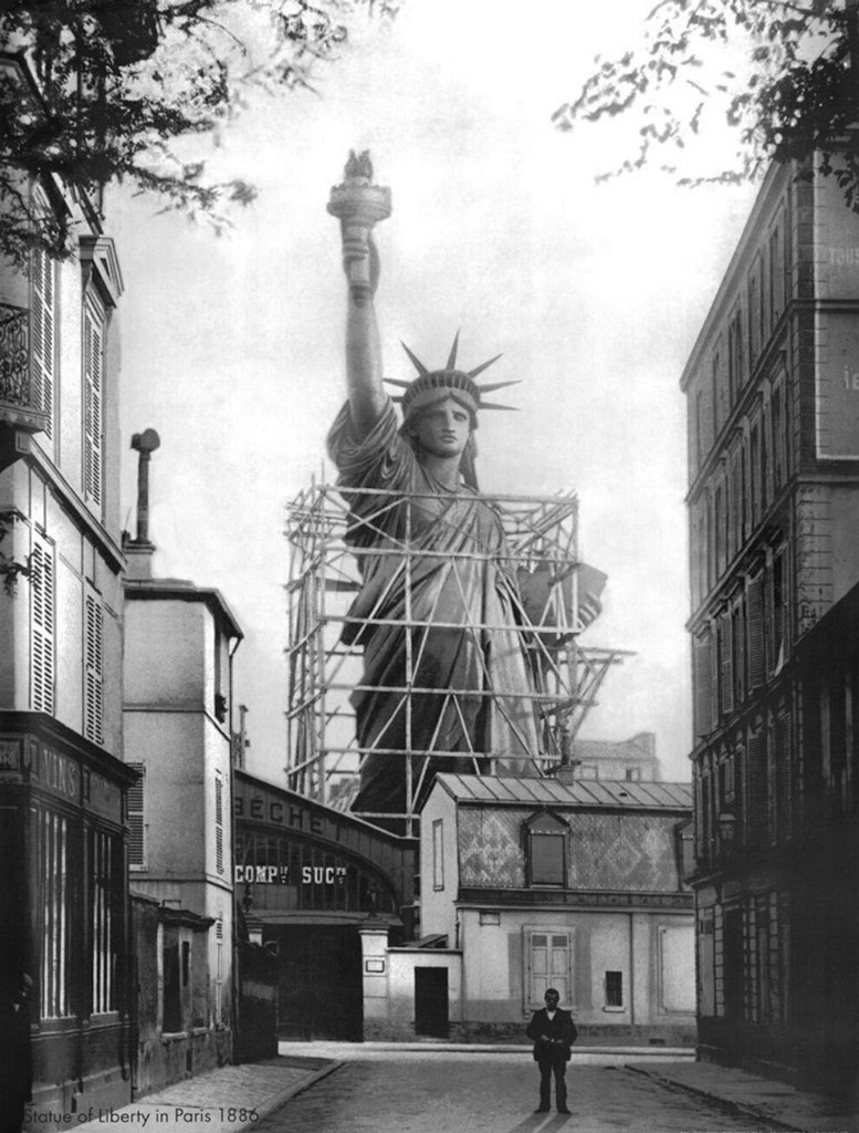 Statue of Liberty completed at the Paris Workshop of Gaget, Gauthier et Cie, 1885.