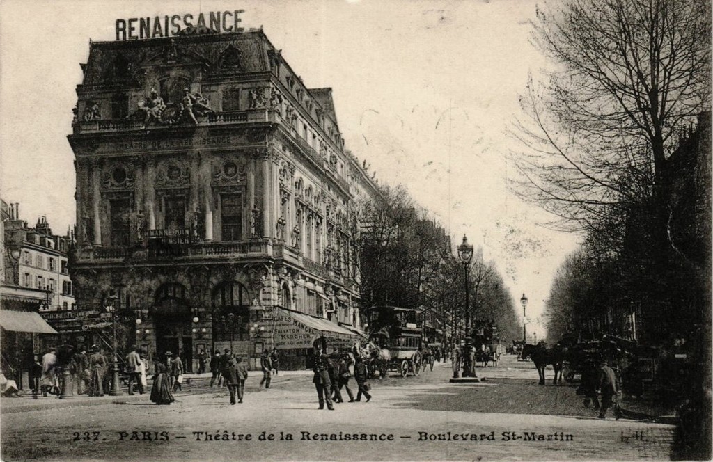 Théâtre de la Renaissance & Boulevard Saint-Martin