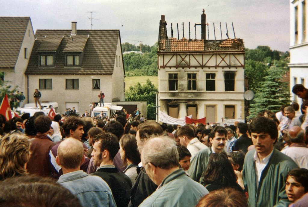 Demonstration nach dem Mordanschlag von Solingen
