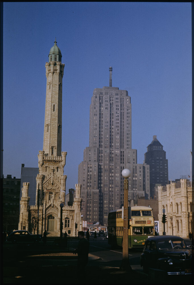 Old Water Tower, Drake & Palmolive Buildings