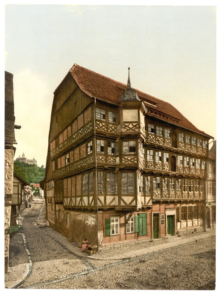 Old town hall and castle. Wernigerode, Hartz