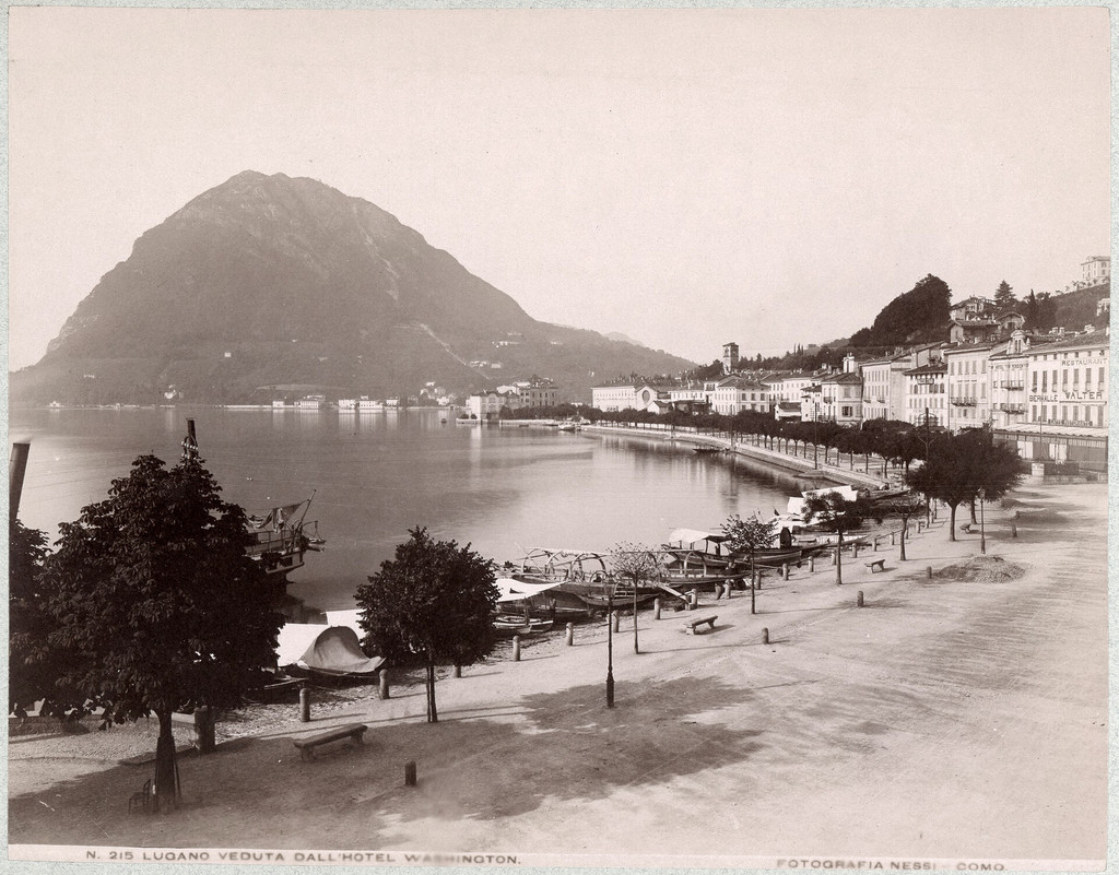 Lugano veduta dall'Hotel Washington