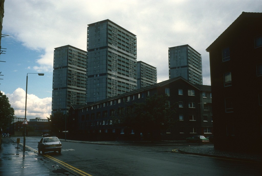 View of 24-storey blocks on Area 'D' development