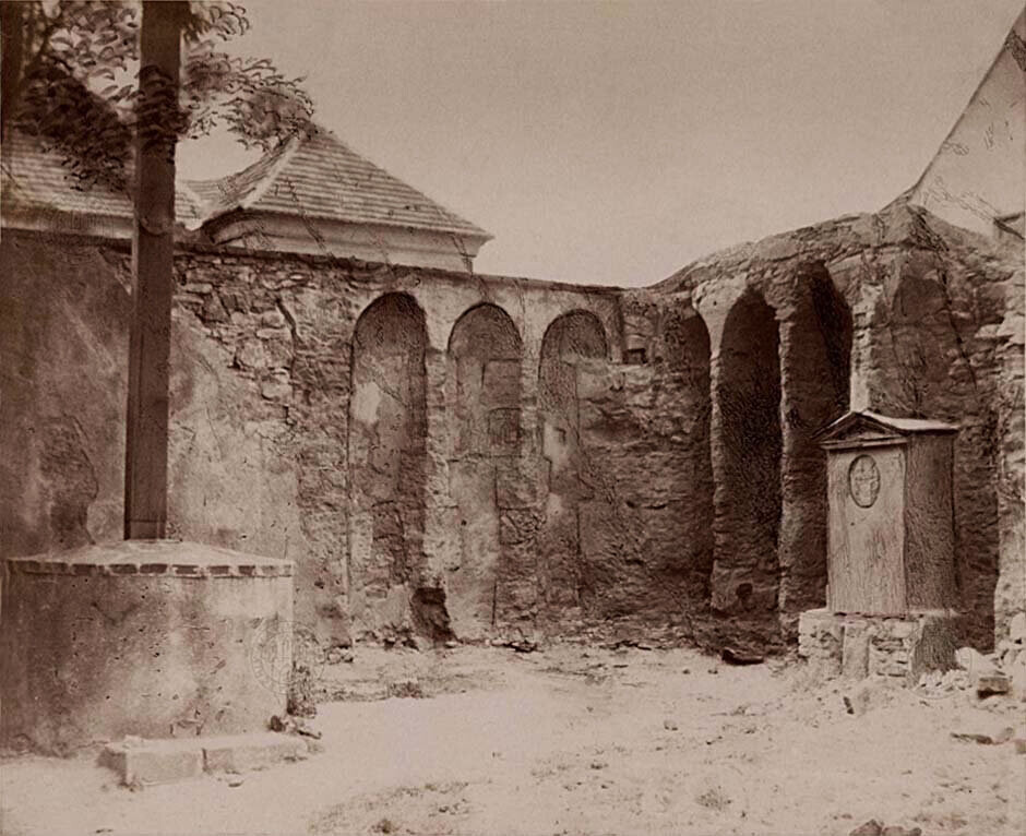 Vyšehrad, kostel sv. Klimenta, údajné zbytky kostela
