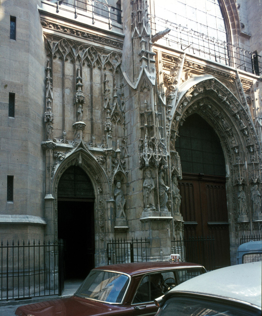 Église Saint-Merry. façade ouest