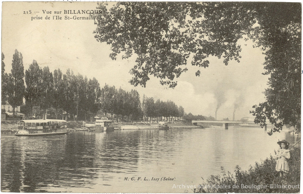 Vue sur Billancourt prise de l'Ile St-Germain