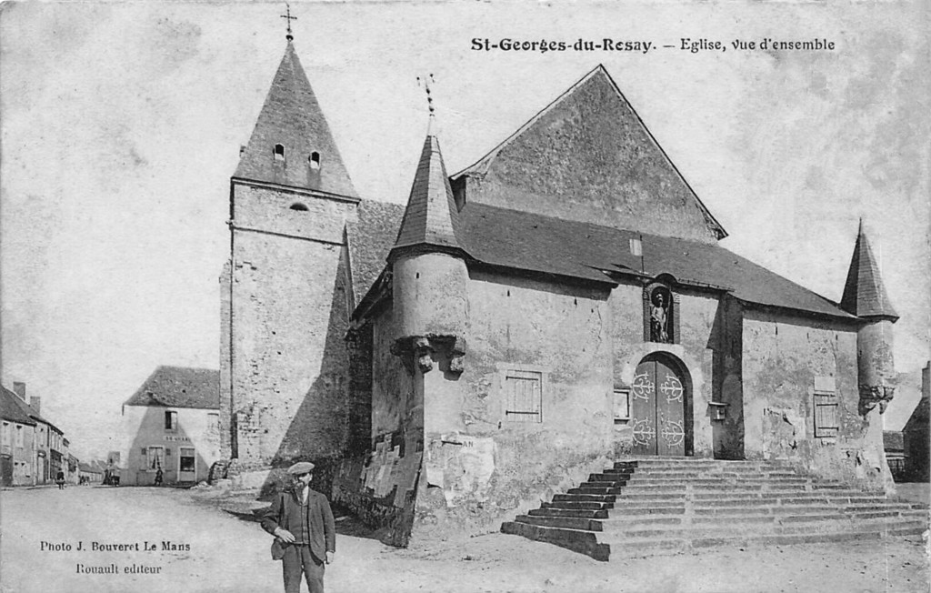 St-Georges-du-Rosay. Église, vue d'ensemble
