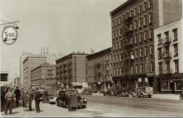 Second Avenue, east side, north from 64th Street. April 7, 1941