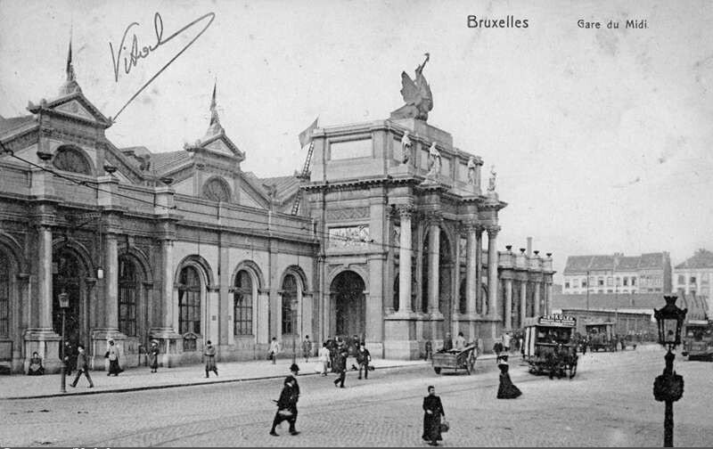 La première gare de Bruxelles Midi