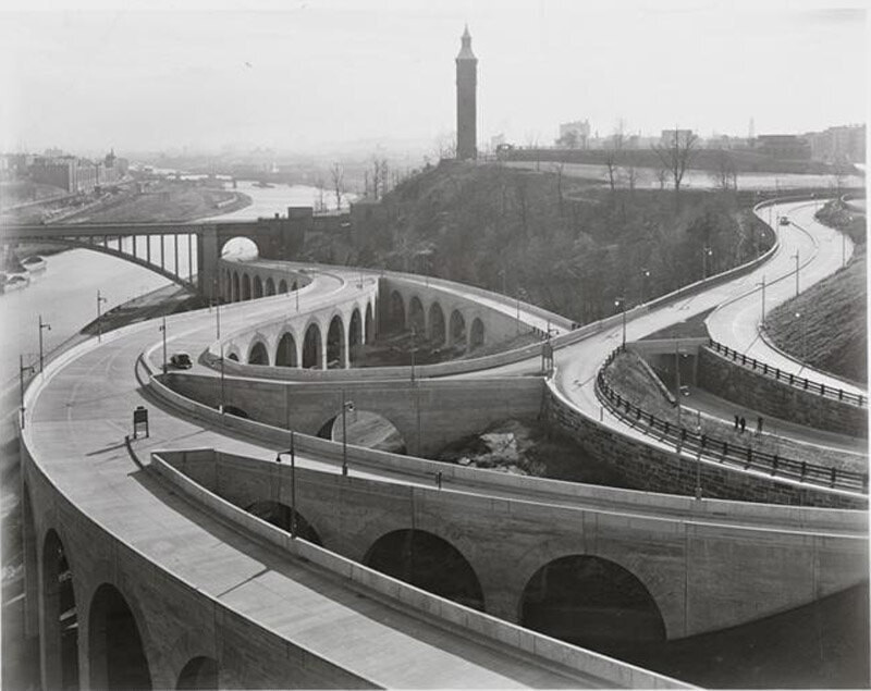 Harlem River Speedway Course, looking south