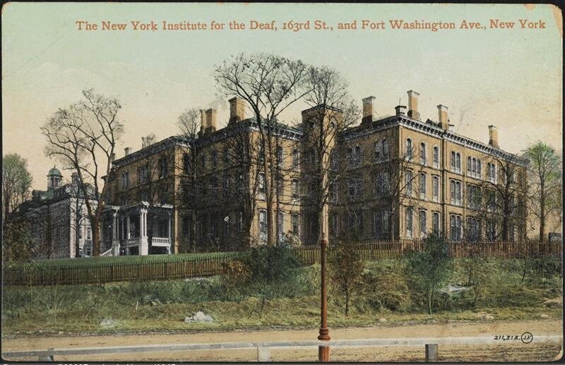 The New York Institution for the Deaf, 163rd St., and Fort Washington