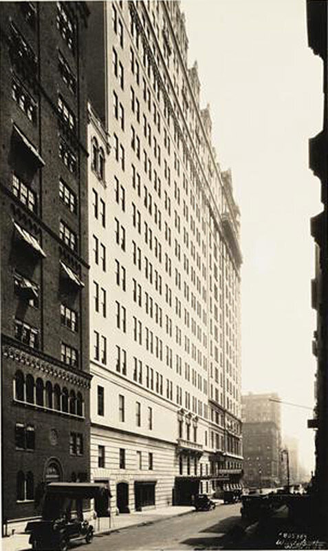 West 58th Street at Fifth Avenue. Plaza Hotel Annex