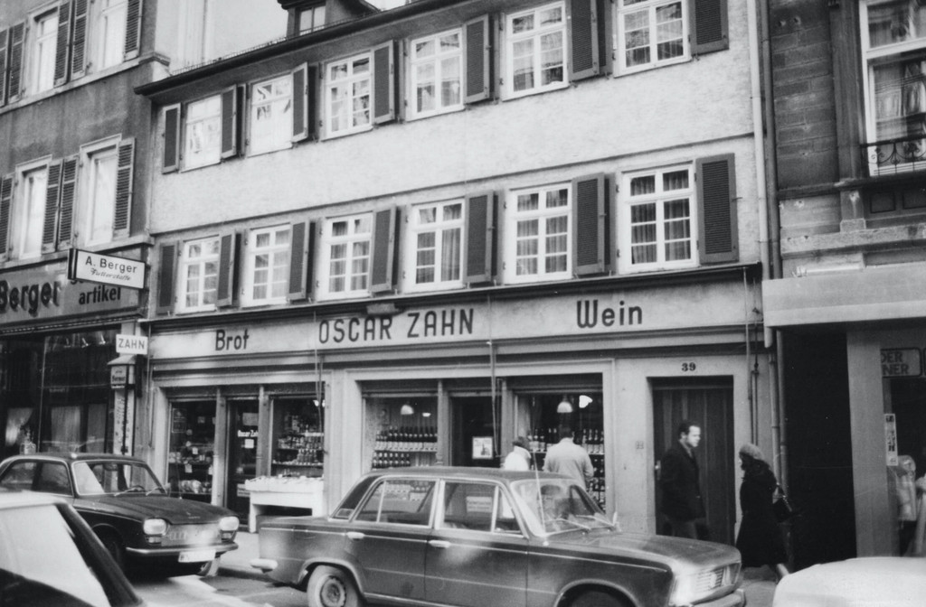 Brot- und Weinhandel Oskar Zahn, Calwer Straße 39