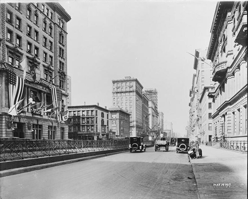 59th Street and Park Avenue. View [taken for] Anderson Art Galleries.