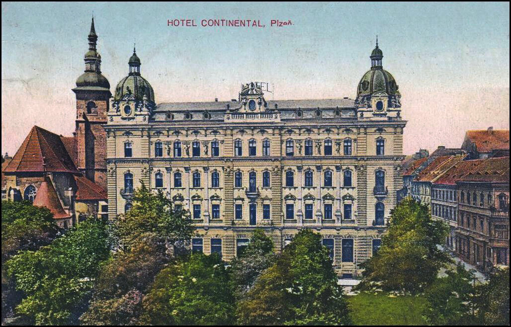 Šafaříkovy sady. Hotel Continental