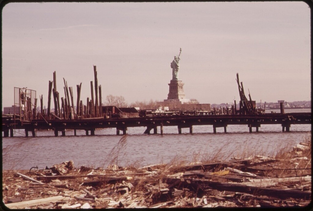 View to Statue of Liberty from Black Tom Island