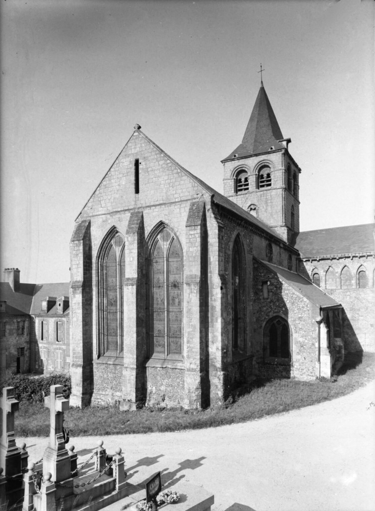 Prieuré de Graville du Havre : église, chevet et clocher