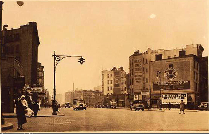 North on Seventh Avenue South, from Barrow Street