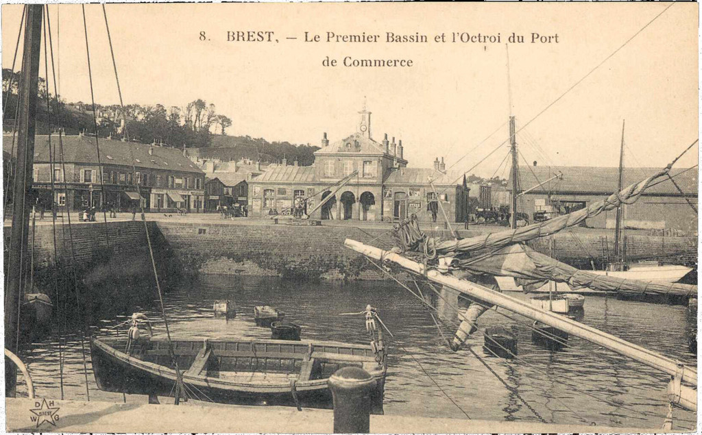 Le Premier Bassin et l'Octroi du port de Commerce