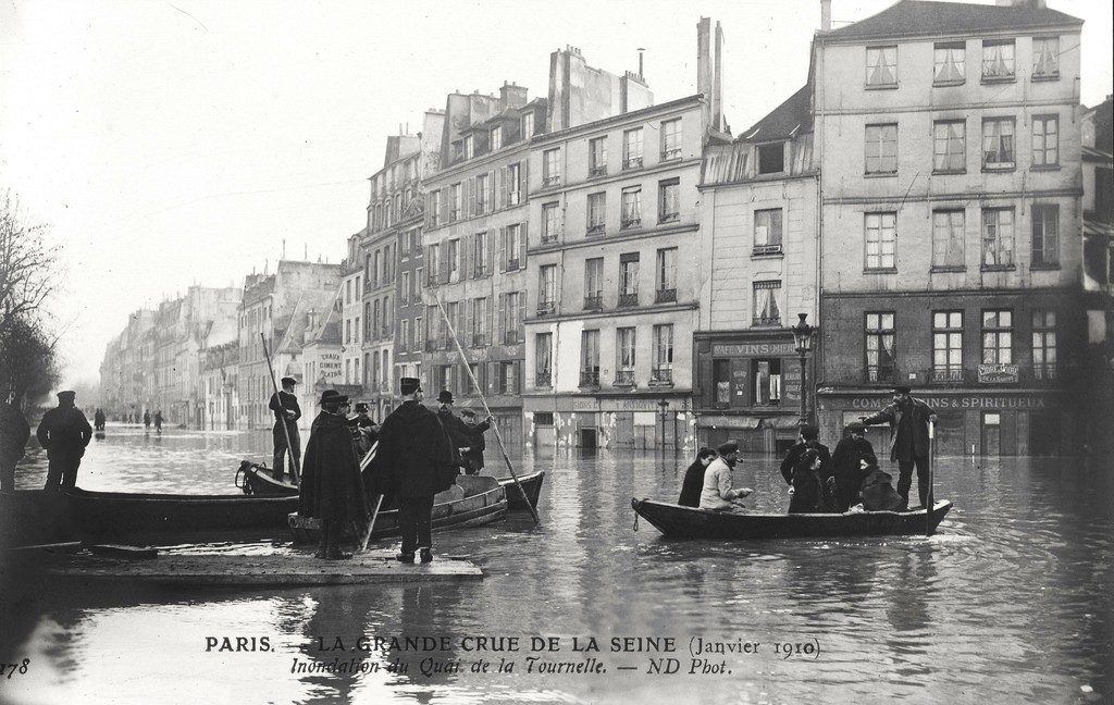 Inondation du quai de la Tournelle