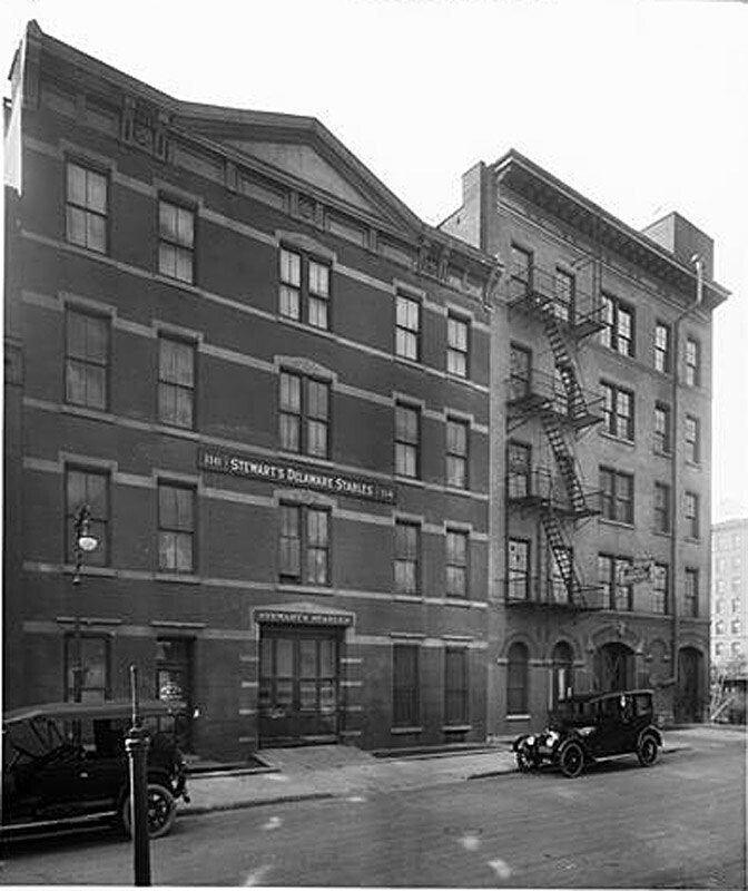112-118 East 75th Street. Stewart Delaware Stables and Lenox Garage.