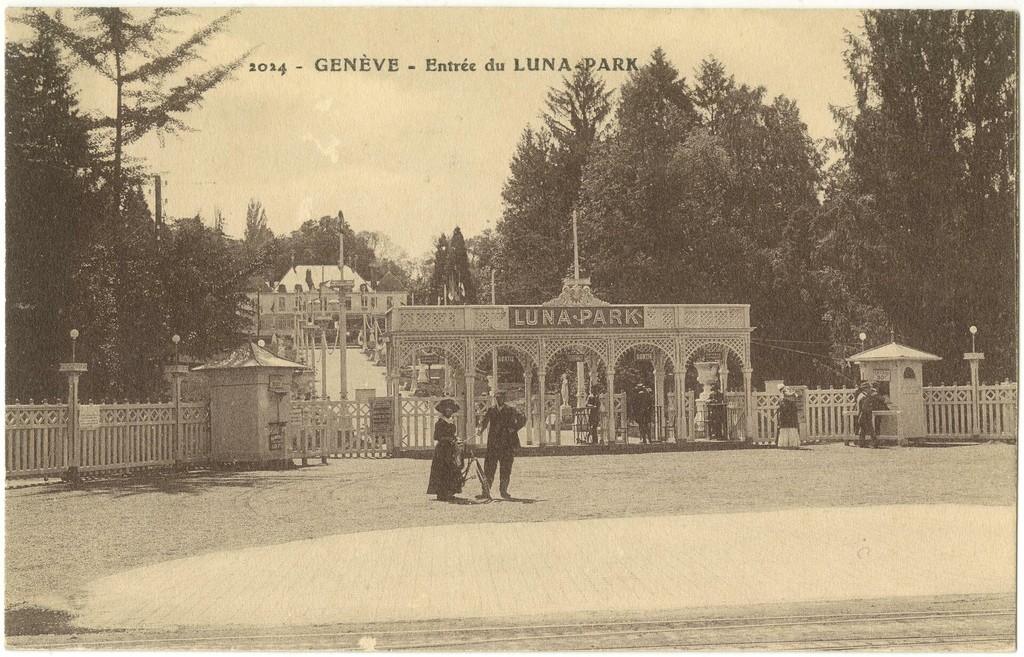 Parc des Eaux-vives: entrée du Luna-Park