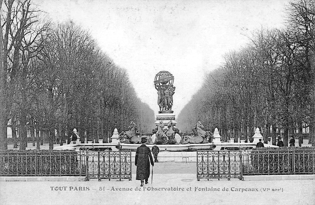 Avenue de l'Observatoire et Fontaine de Carpeaux